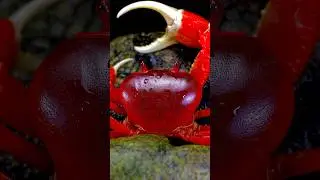 Red Pirate Crab #VietorientaliaRubra #crabspecies #aquariumlife #aquariumshorts