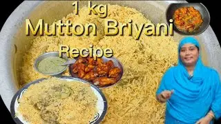 1 Kg மட்டன் பிரியாணி ரெசிபி| 1 kg Mutton briyani and Chicken 65 | chutney| Recipe in Tamil|#briyani