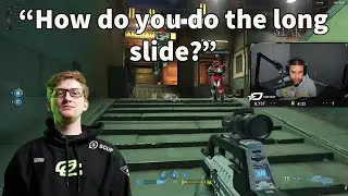 OpTic Shotzzy Teaches Scump How To Do The LONG SLIDE In Halo Infinite!! (Educational)