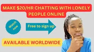 Make $20/HR Chatting With Lonely People Worldwide, Virtual Friend