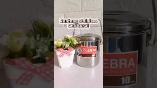 Rantang tinggal stainless / Zebra loop handle pot  #rantangstainless #rantangantikarat