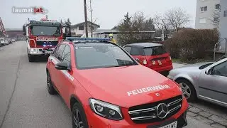 Personenrettung in Wels-Neustadt: Kind in ausziehbarem Kleiderschrank eingeklemmt