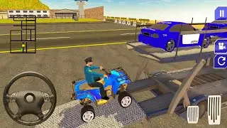 US Police ATV Quad Bike Transport Truck_ Police Car Transport Simulator_ Android GamePlay FHD