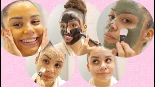 5 MASQUES VISAGE Maison | Curcuma, Yaourt, Miel, Avoine, Banane, Argile, Coco et Chocolat