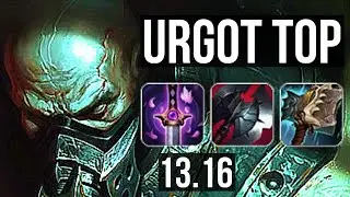 URGOT vs SINGED (TOP) | Rank 5 Urgot, 7/2/6 | EUW Grandmaster | 13.16