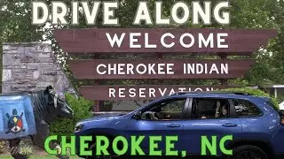 Cherokee, NC to Great Smoky Mountains National Park Drive-Along Video - Beautiful Views ASMR