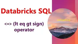 Databricks SQL - Lessthan Equal Greaterthan ( lt eq gt ) sign operator usage