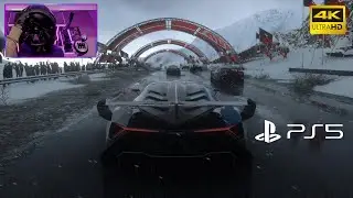 PS5 DriveClub Heavy Snow - Lamborghini Veneno | Ultra High Realistic Graphics [4k]