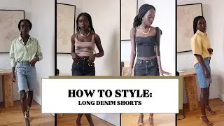 How To Style Long Denim Shorts // Summer 2021