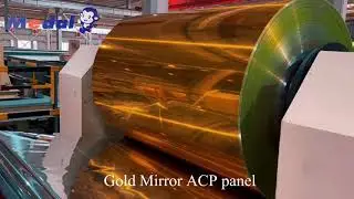 gold mirror aluminum composite panel, mirror ACP sheet