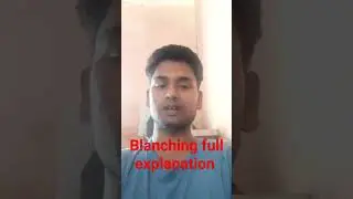 Blanching full explanation #post harvest technology #horticulture_important_question