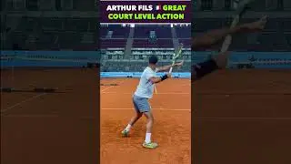 ARTHUR FILS GREAT COURT LEVEL ACTION #tennis #shorts