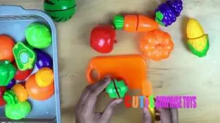 Learn Names of Fruits and Vegetables Toy | Best VELCRO FOOD TOY for Children [Kids Learning]