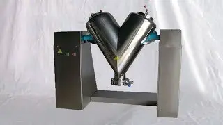 Industrial High Efficiency V-shaped Chemical Powder Mixer Cosmetics blending equipment 粉劑攪拌混合機