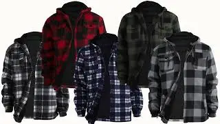 LEEHANTON Men's Plaid Jacket