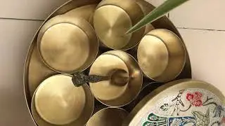 Handcrafted Brass Spice Box with Peacock Design | Heritage Kitchenware