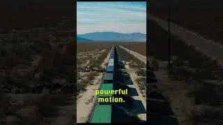 The efficiency battle&mdash;trains vs. trucks. #transportation #rail #greentransport