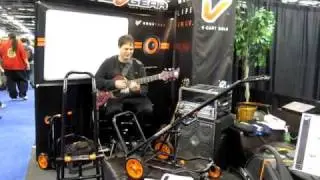 Garry Goodman & Prat Bass in GRUV GEAR, NAMM 2010. Prat Basses