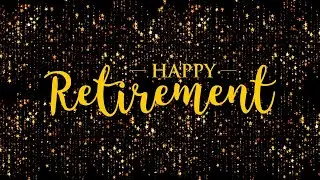 Happy Retirement background backdrop with JAZZ music retirement party ideas