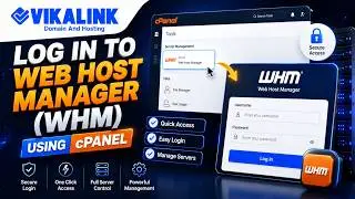 Log In To Web Host Manager WHM Using cPanel