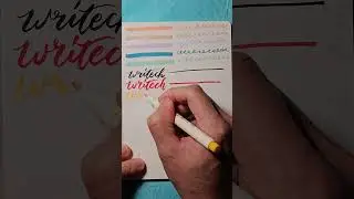 Writech Vintage Color Lettering Set | Dual-Tip Brush Markers, Sign Brush Pen, Hightlighter