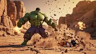 Goku vs Hulk: Power Explosion! #shorts #foryou #goku #hulk