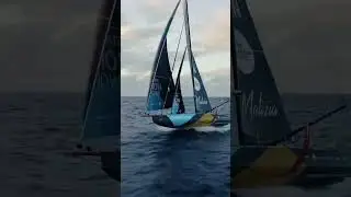 Flying at 28 knots over the Southern Ocean 🚀 #sailing #theoceanrace #teammalizia