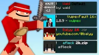 Texturas LINDAS de YOUTUBERS para BEDWARS e SKYWARS... (Default Edit)