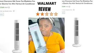 REVIEW ON WALMART 2 SPEED USB TOWER FAN