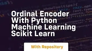 ordinal encoder with python machine learning scikit learn