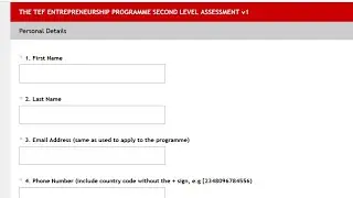 HOW TO FILL TEF SECOND LEVEL APPLICATION FORM | STEP-BY-STEP GUIDE