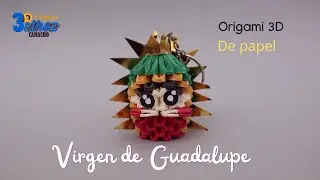 C&oacute;mo hacer una Mini Virgen de Guadalupe en Origami 3D - Bethoz Camacho