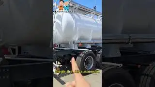 Sulfuric acid transport tanker trailer #sulfuricacid #tankertrailer #trailertruck