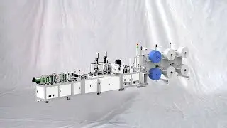 N95 folding face masks making production line protective respirator making मास्क लाइन बना रही है