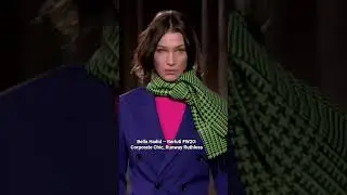 Bella Hadid, Berluti FW20: Corporate Chic,Runway Ruthless #bellahadid #berluti #catwalk #officewear