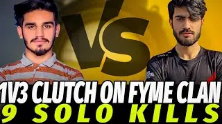 1v3 Clutch on Fyme Clan &bull; Solo 9kills in Tournament 😱 &bull; ZyroJayyy &bull; PUBG