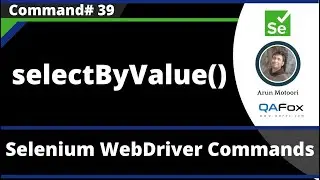 selectByValue() Command - Selenium WebDriver