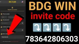 Bdg win invite code / bdg game invite code / bdg invite code / bdg win referral code / bdg game