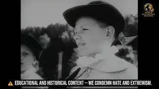 Hitler Youth Parade in Jihlava (1944) | Children March & Nazi Ceremony