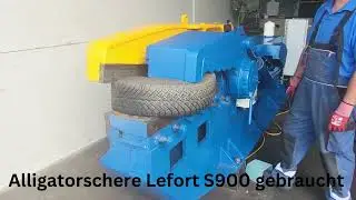 Gebrauchte Alligatorschere Lefort S900, Schere Gebrauchtmaschine, Altmetallrecycling..