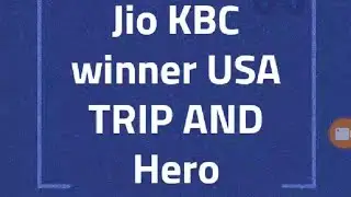 JIO KBC WINNER ANNOUNCED USA TRIP AND MAESTRO