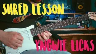 Yngwie Malmsteen shred LESSON (2)