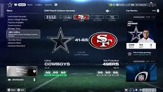 Online Franchise playoffs 49ers vs Cowboys
