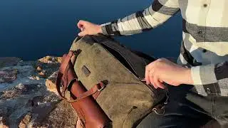 Reisetasche &raquo;Steve&laquo; Oliv Gr&uuml;n, Weekender & Sporttasche, Reisegep&auml;ck Leder Canvas Retro | DRAKENSBERG