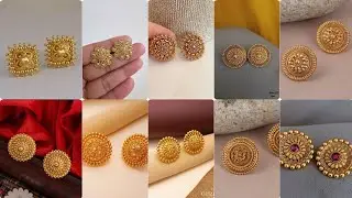 Gold Stud Earrings Design for Women ||Daily wear gold stud earrings design ||Gold Earrings 2026