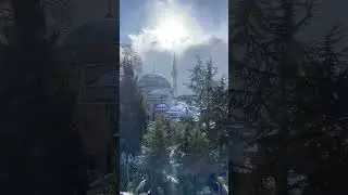 Karlı bir kış g&uuml;n&uuml; Sokollo Mehmet Paşa Camii, 22 Şubat 2025