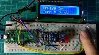 Raspberry Pi Pico BMP180 IoT (thingspeak) demo | MicroPython