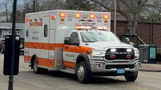 Wareham ems ambulance 3 responding to a medical with the wail manual 