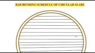 24 bar bending schedule of circular slab in quantity survey course2020?