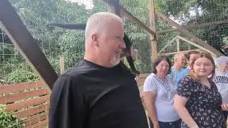 Roatan Honduras monkey encounter 